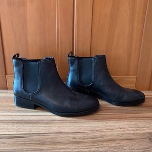 Cole Haan Black Leather Ankle Boots